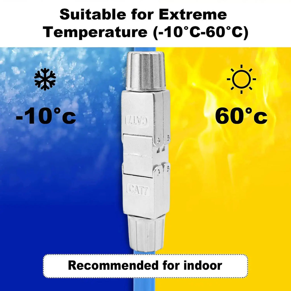 Shielded RJ45 Coupler Connector – CAT6A CAT7 10Gbps