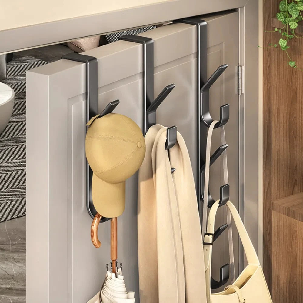 Over-the-Door Metal Hook Rack – No-Drill Handbag Hanger