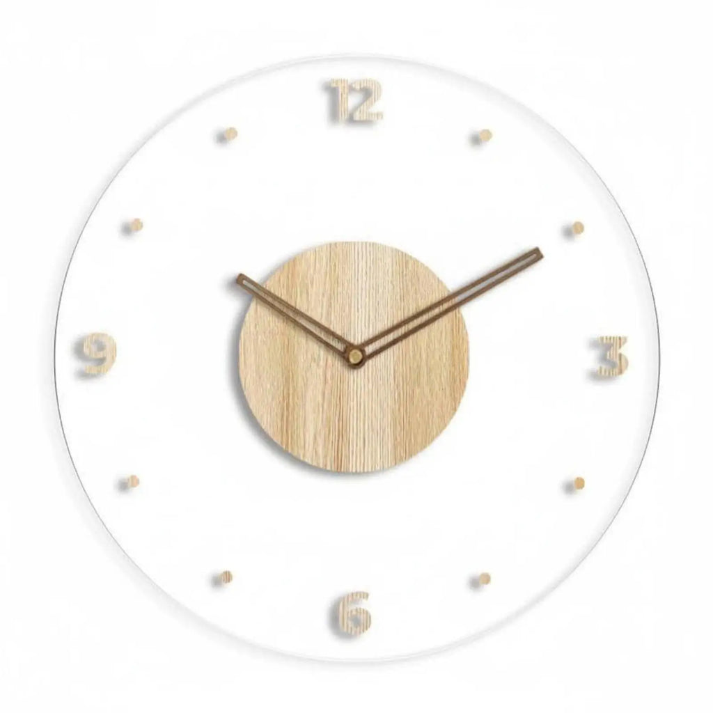 3D Acrylic Wall Clock | Silent Floating Numbers Home Decor