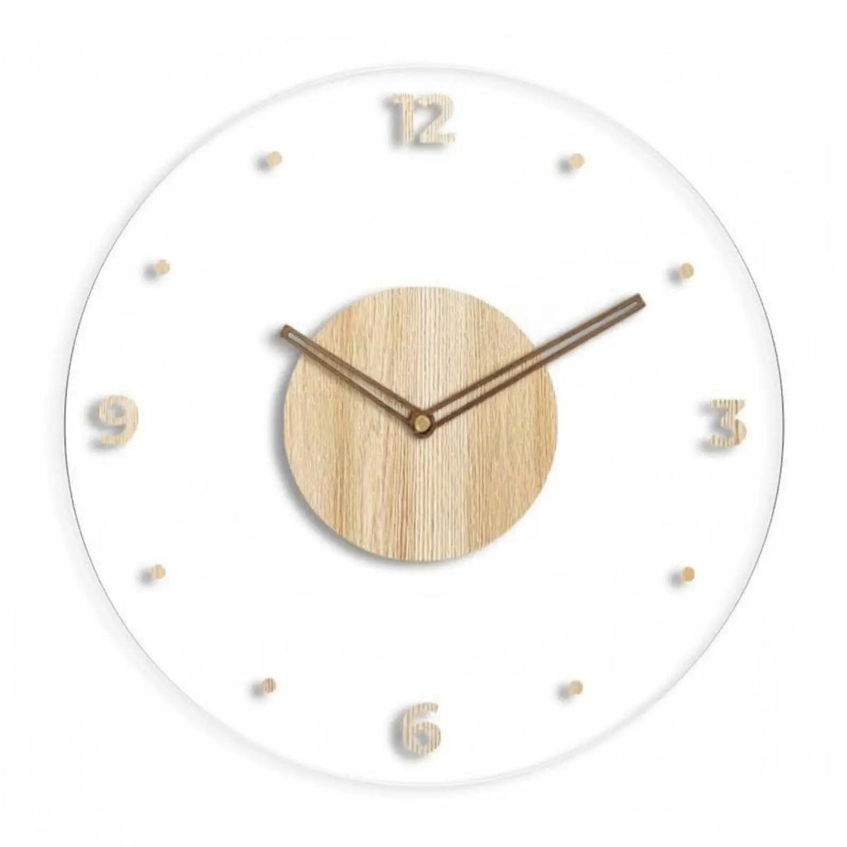 3D Acrylic Wall Clock | Silent Floating Numbers Home Decor