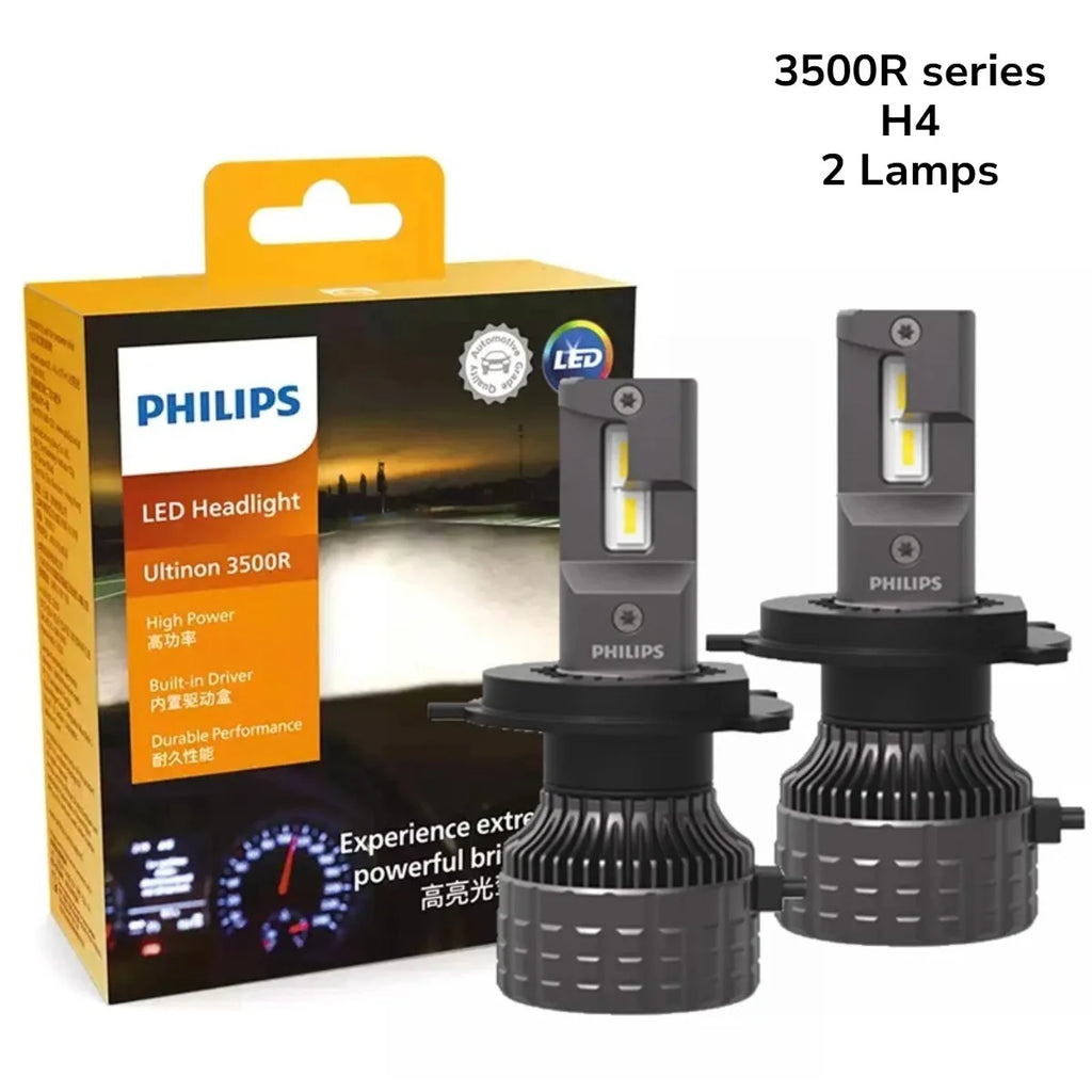Philips Ultinon 3500R LED Headlight Bulbs H4 H7 H11 6500K 30W