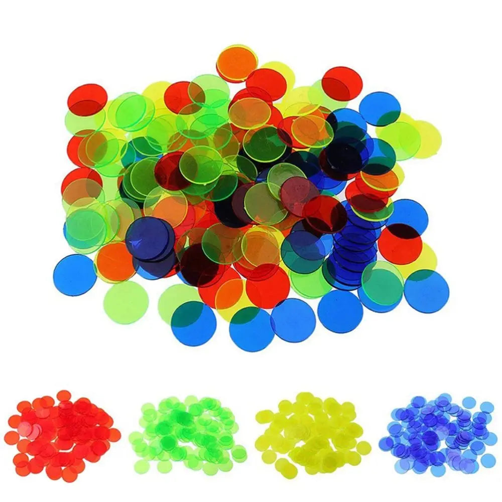100-Piece Colorful Counting Chips – Math Learning & Game Tokens