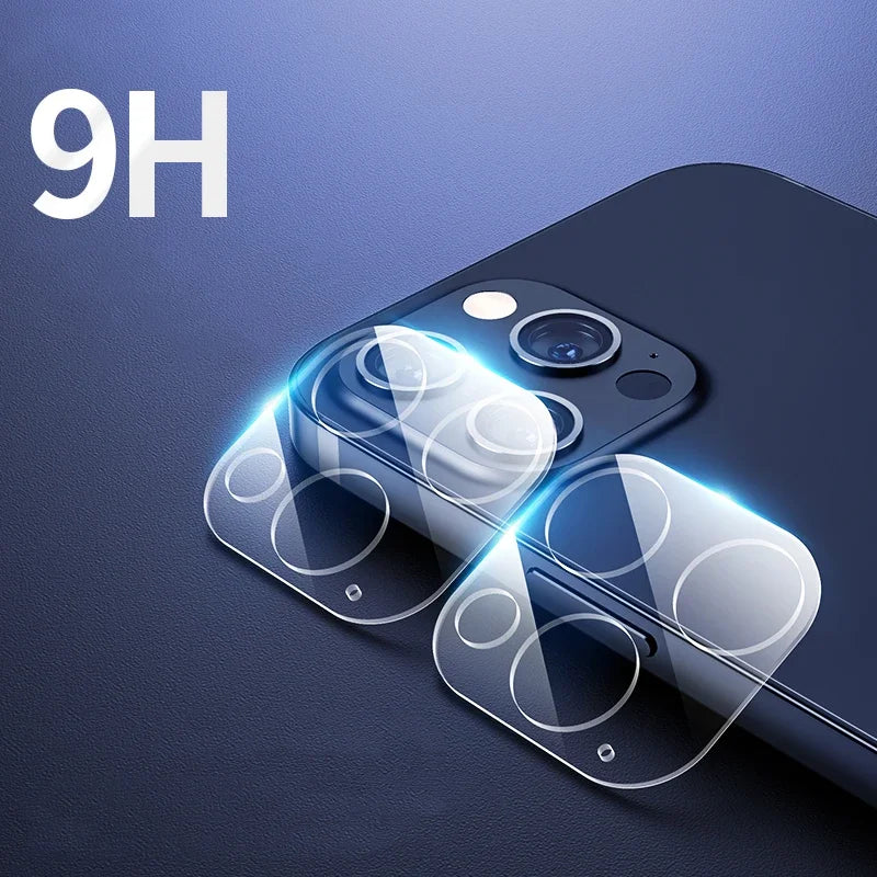 Tempered Glass Camera Lens Protector for iPhone 11–15 Series