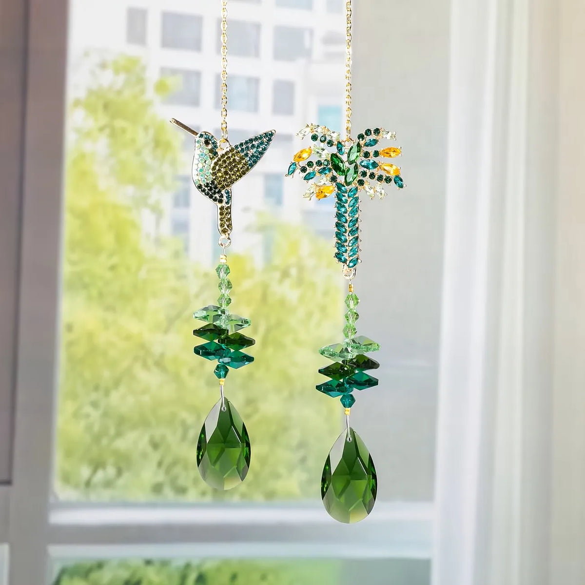 Hummingbird Crystal Suncatcher – Prism Window & Garden Decor
