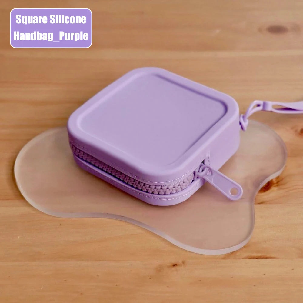 Silicone Earphone Storage Bag | Mini Zipper Cable Organizer