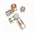 5-Pack N Male 90° Right Angle Clamp Solder RF Connectors
