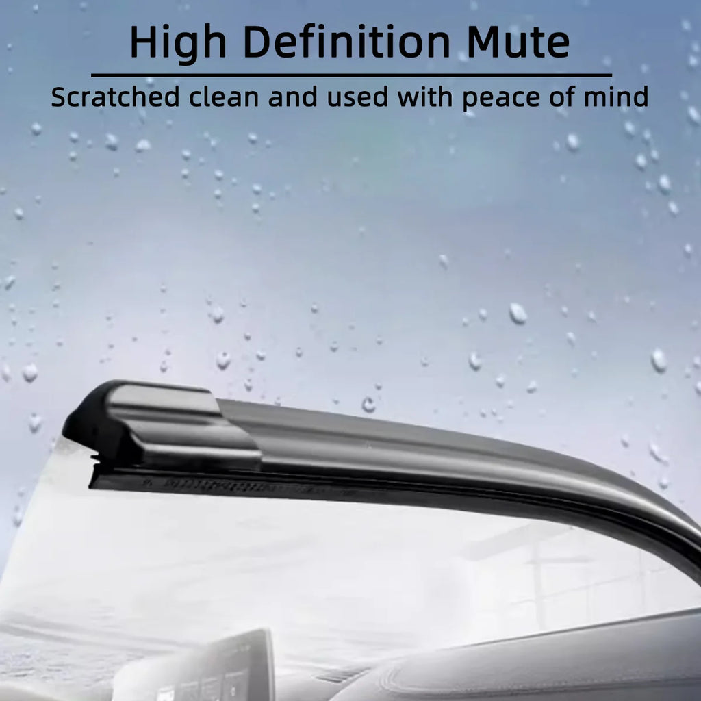 KKJOY Universal Rubber Wiper Blade – J & U Hook, 13"–28"