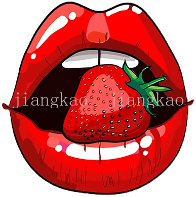 Watercolor Lip Iron-On Patches – DIY Clothes & Bag Appliqués