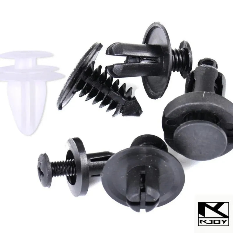 100-Pc Car Push Pin Rivet Clips – Bumper & Trim Fastener Kit