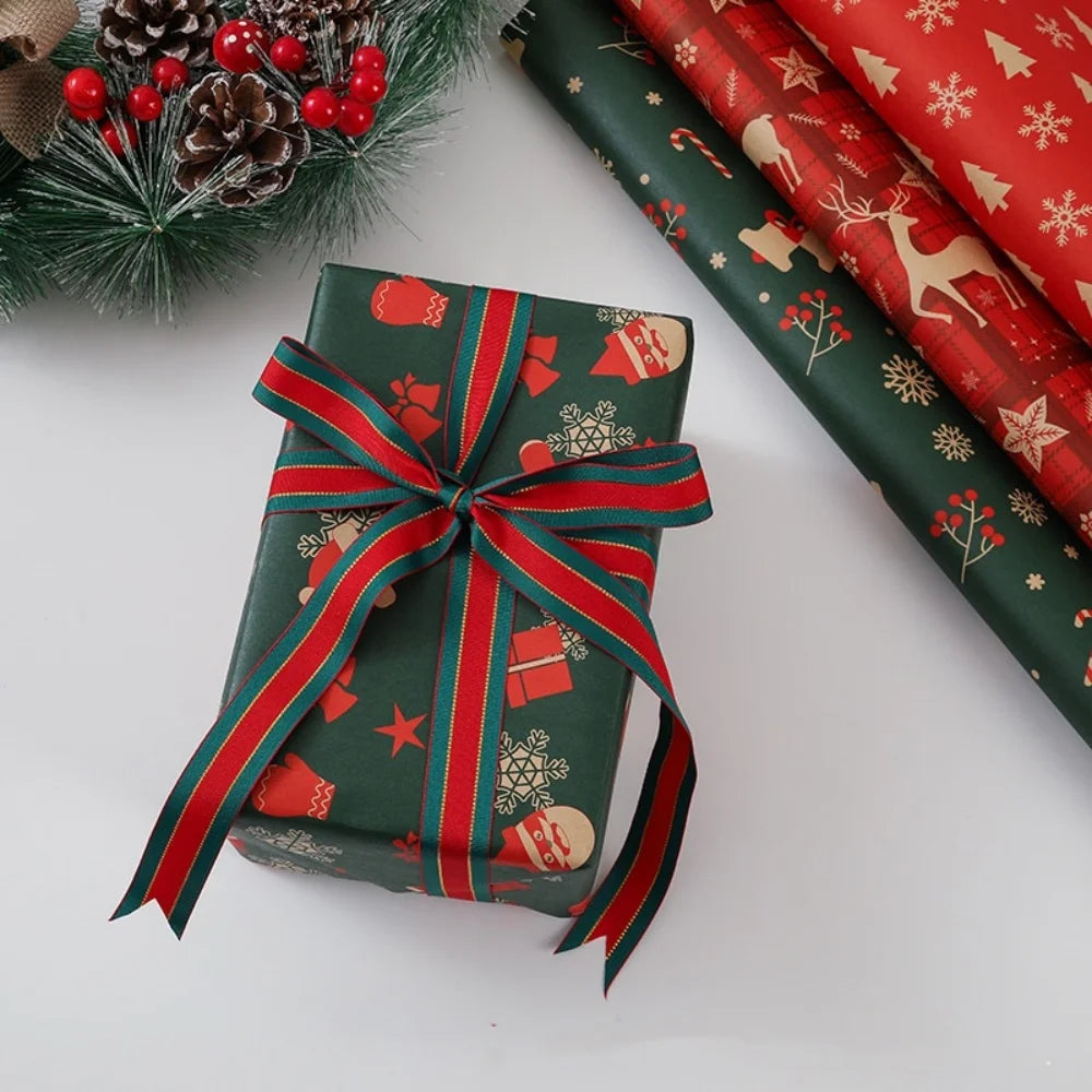 Christmas Gift Wrapping Paper 50x74cm – Festive Holiday Wrap