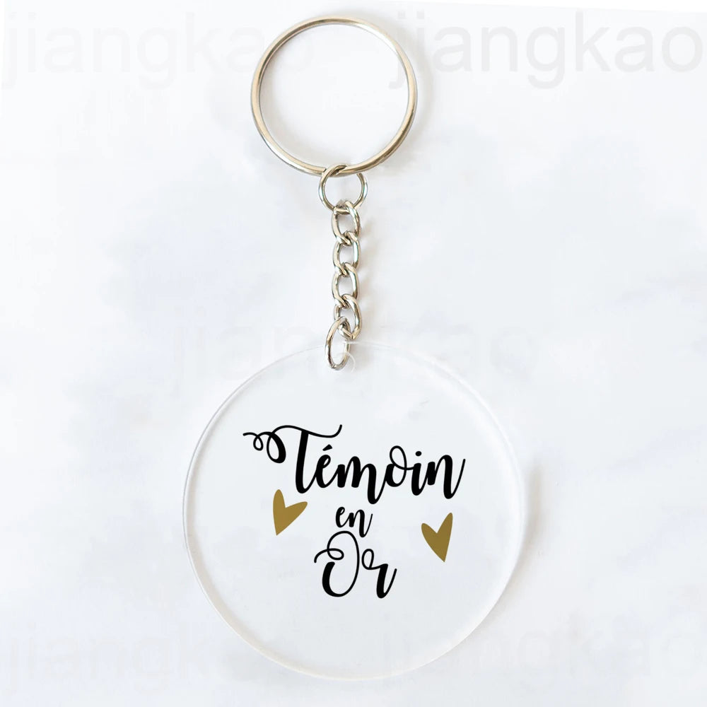 "I'm Such A Great Witness" Acrylic Keychain Wedding Gift