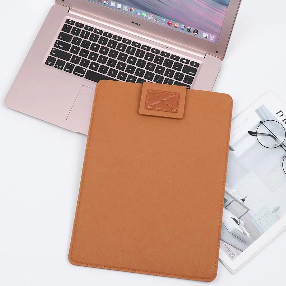 Wool Felt Laptop Sleeve Bag – Sizes 6" to 15.4"