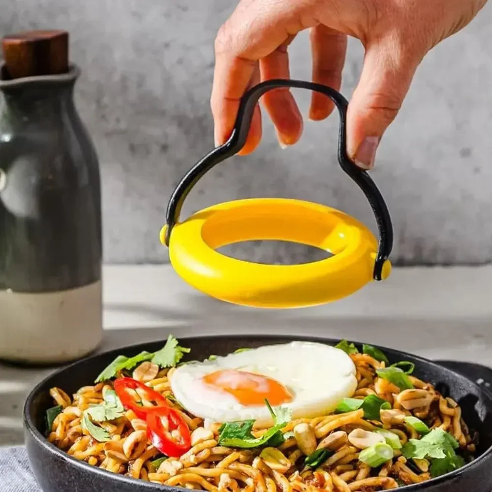 3-in-1 No-Leak Fried Egg Ring Mold with Flip Handle