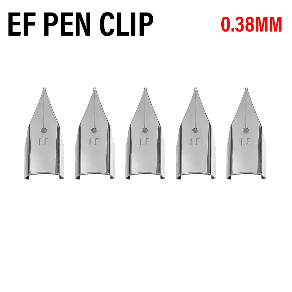 Fountain Pen Replacement Nibs EF 0.38mm & F 0.5mm – 5/10/20 Pack
