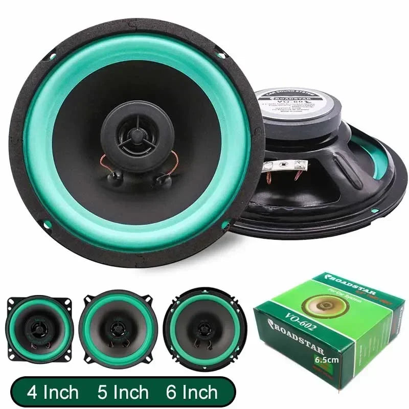 Universal HiFi Coaxial Car Speakers 4/5/6 Inch – 100W/160W