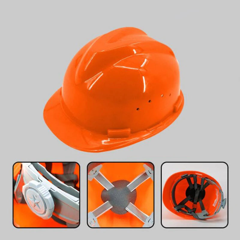 Hard Hat Cap Style | 4-Point Ratchet Suspension Safety Helmet