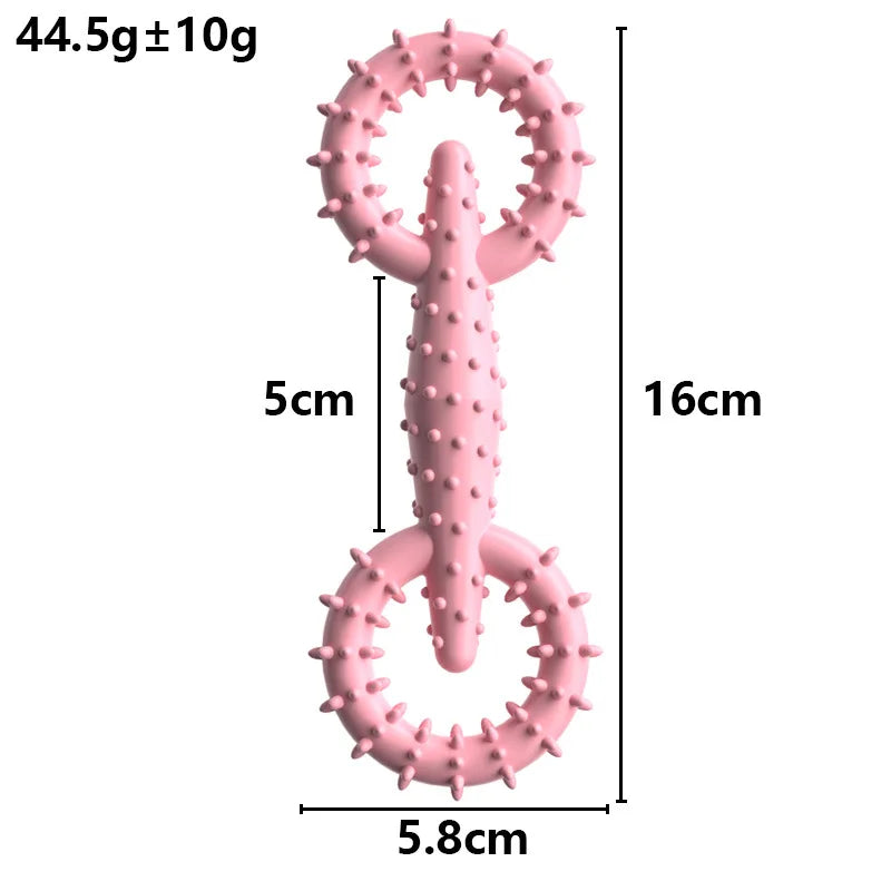 Dog Interactive Ring Chew Toy – Durable TPR Teeth Cleaner