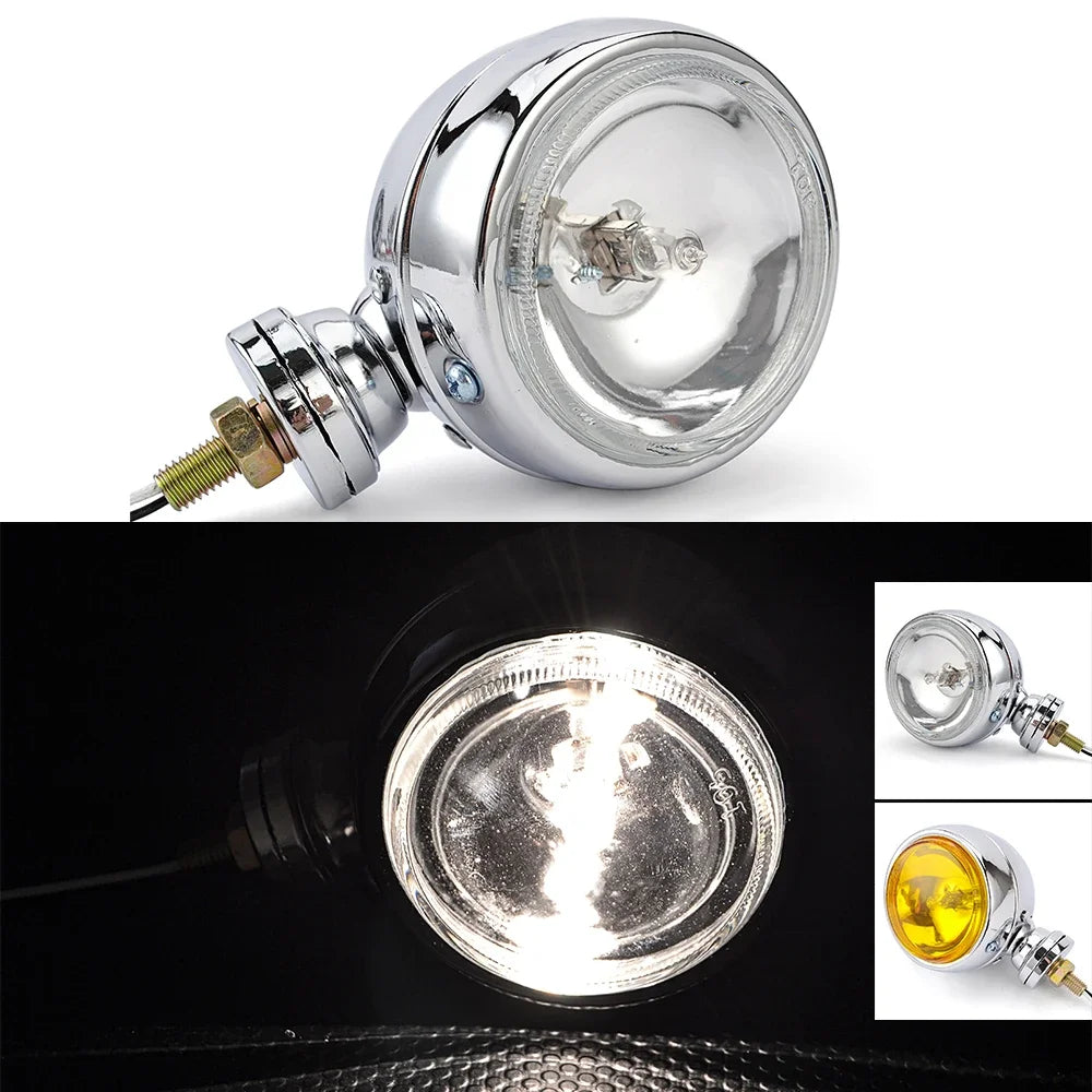 Motorcycle Fog Spot Light – Universal Harley Bobber Chopper Lamp