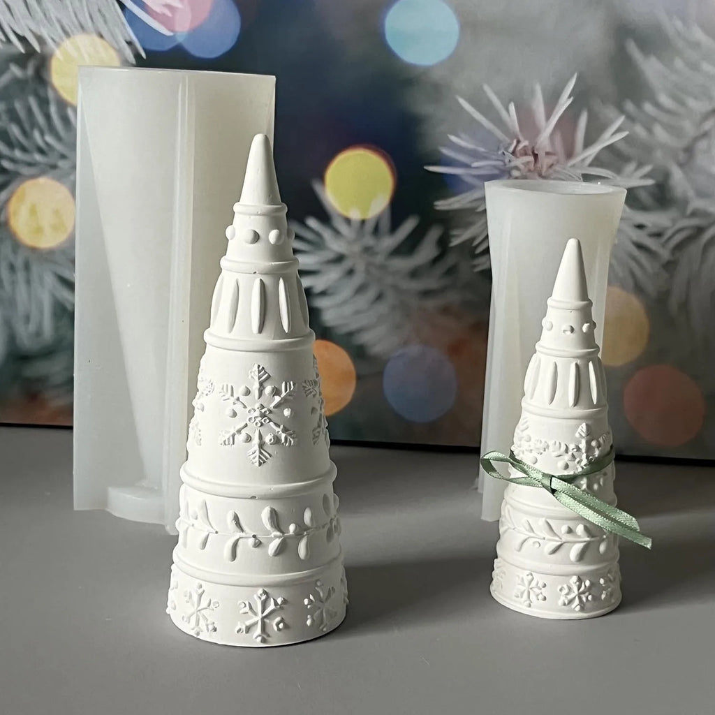 Christmas Snowflake Silicone Mold – Candle & Plaster Ornament