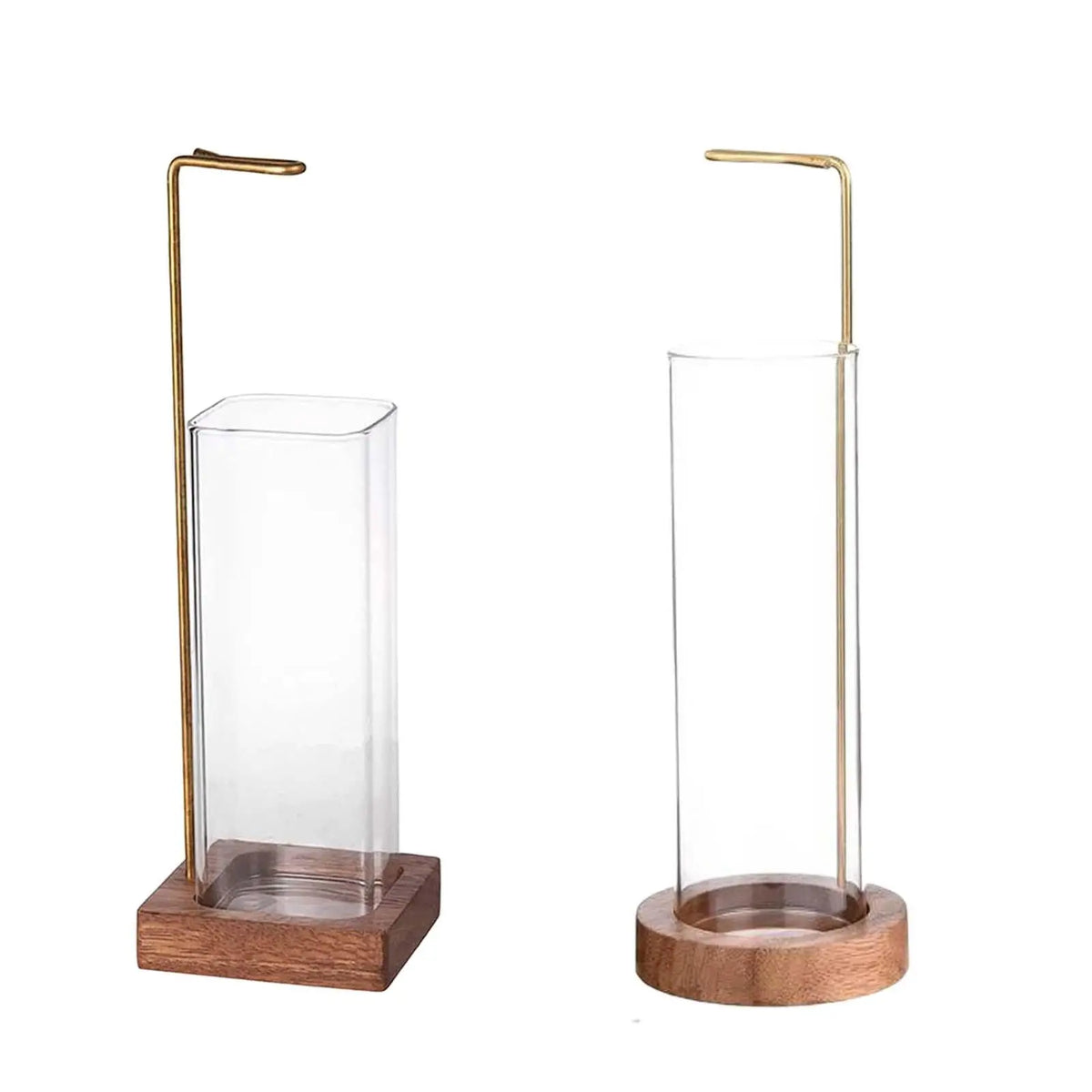 Upside Down Incense Holder – Glass Ash Catcher & Brass Clip