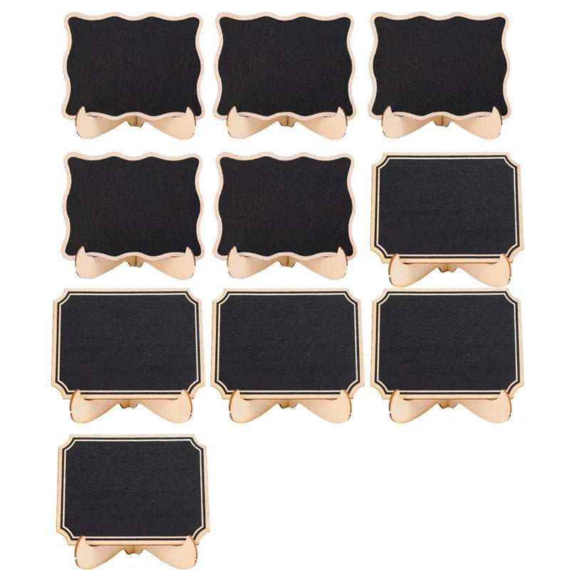 Mini Wooden Chalkboard Signs – Party & Home Décor (1–10 Pack)