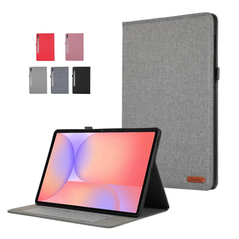 Samsung Galaxy Tab S10 Lite Case – Fabric Flip Stand Cover