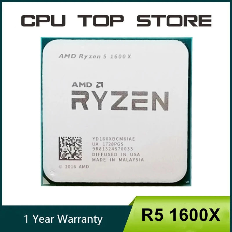 AMD Ryzen 5 1600X 3.6GHz 6-Core AM4 Desktop CPU Processor