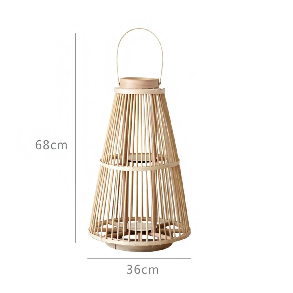 Hand Woven Bamboo Candle Holder Lantern | Hanging Home Decor