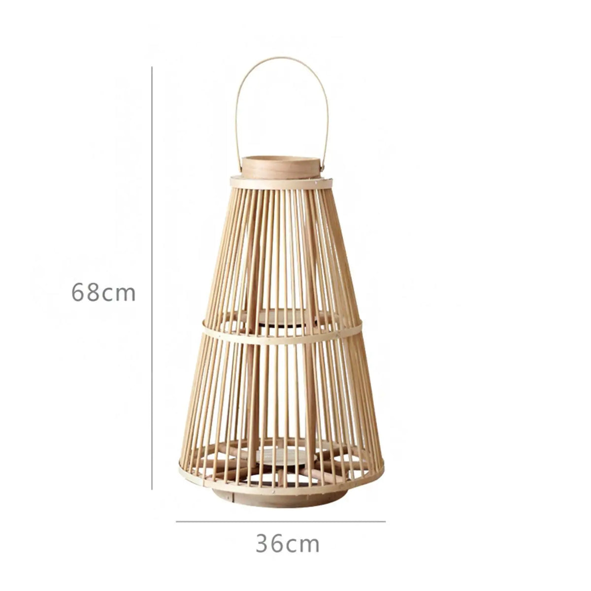 Hand Woven Bamboo Candle Holder Lantern | Hanging Home Decor