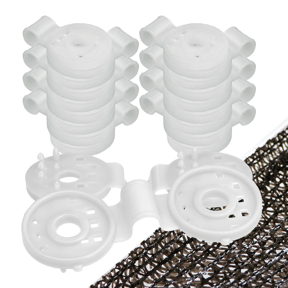UV-Resistant Shade Cloth Round Clips – Garden Net Fixing Clips