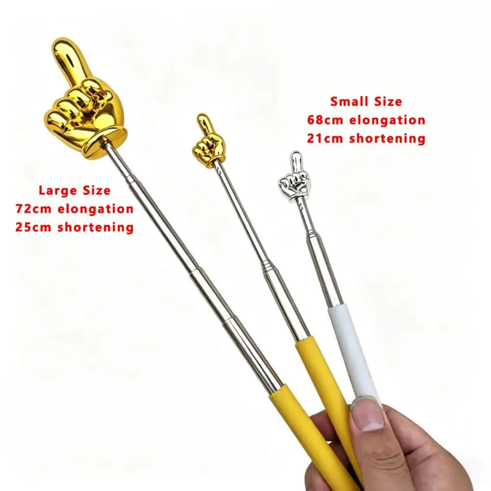 Retractable Teaching Pointer Stick – Gold Finger Non-Slip