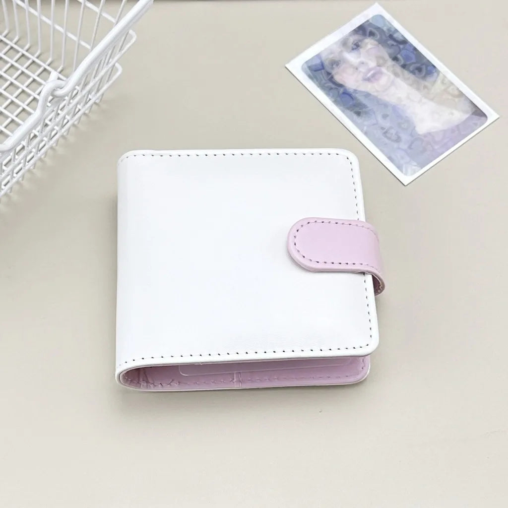 Mini 3-Inch PU Leather Loose Leaf Card Binder – 25 Pages