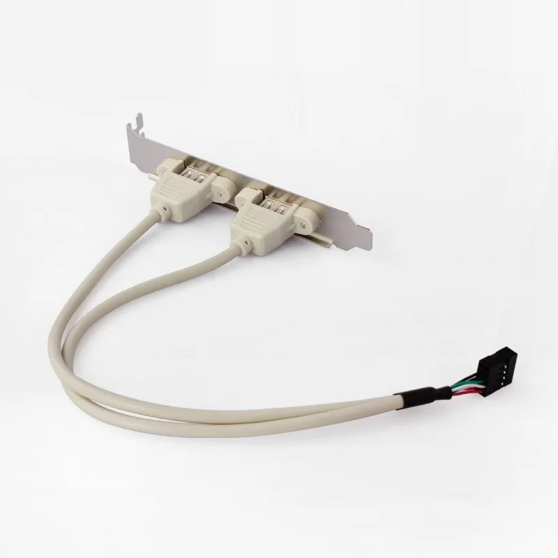 OULLX USB 2.0 9-Pin Motherboard Expansion Bracket Cable Adapter