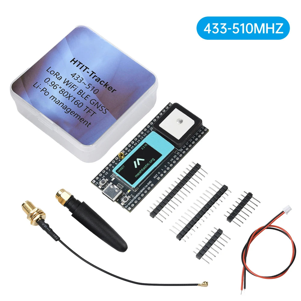 Gaqqee LoRa Wireless Tracker – Wi-Fi, BT 5, GNSS, GPS, LCD