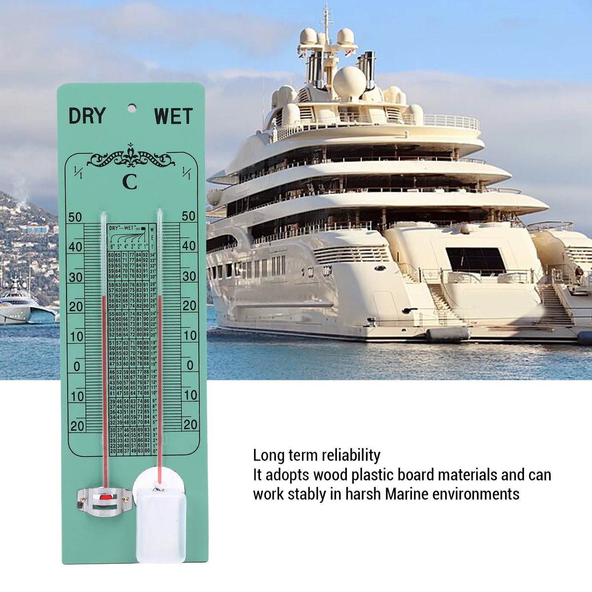Marine Wet & Dry Bulb Thermometer | IMPA370251 Hygrometer