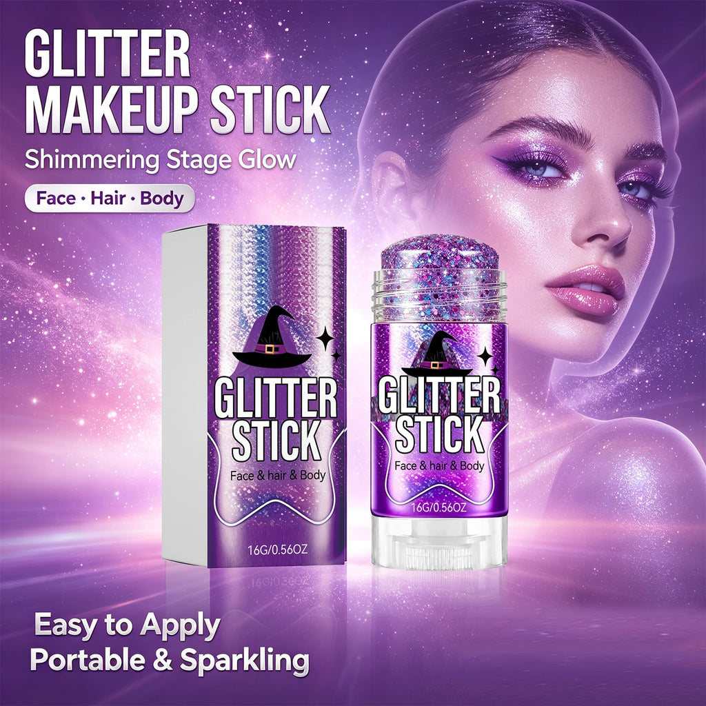 Glitter Shimmer Stick – 6 Colors Face & Body Makeup