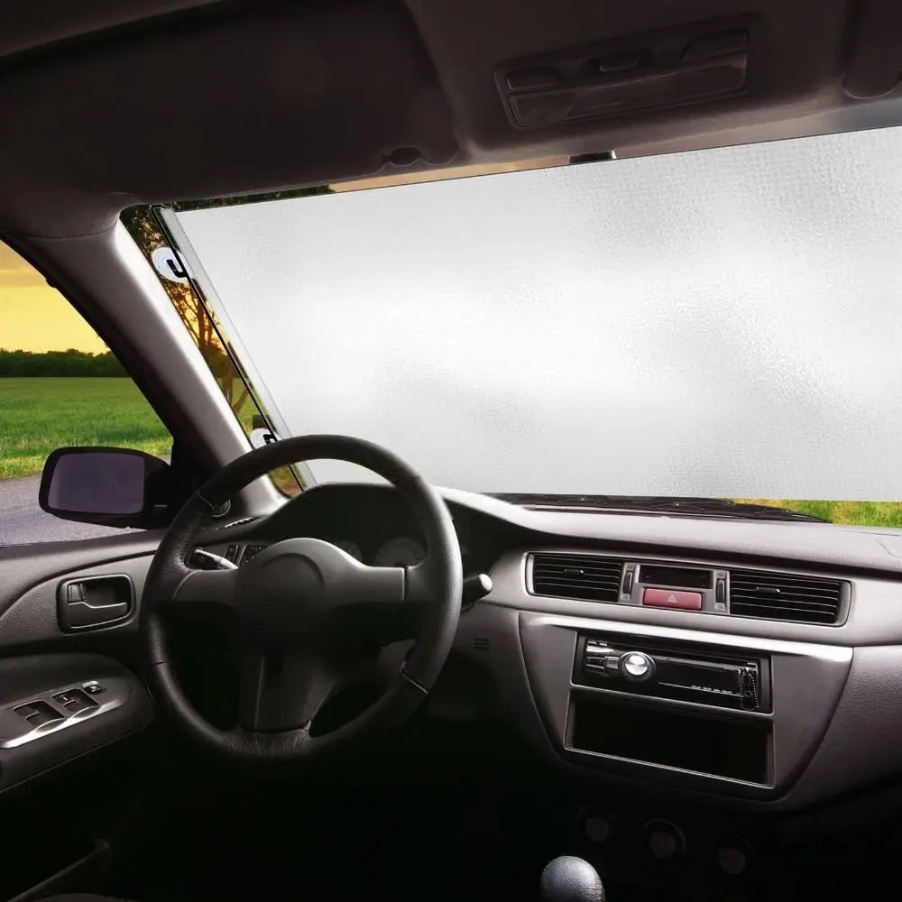 Retractable Car Side Window Sun Shade – UV Blocking Roller Blind