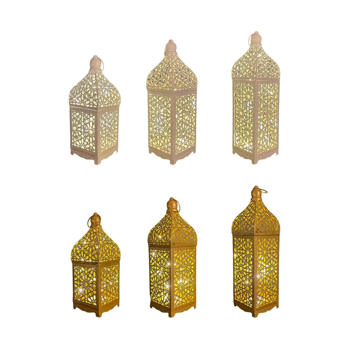 Vintage Iron Candle Lantern – Pillar & Tealight Holder