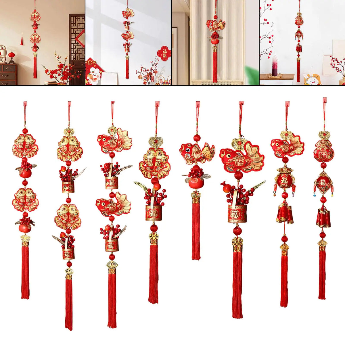 Chinese New Year 2026 Horse Lunar Hanging Ornament Decor