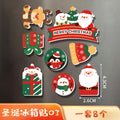 Christmas Magnetic Fridge Stickers – Santa Holiday Decor Set