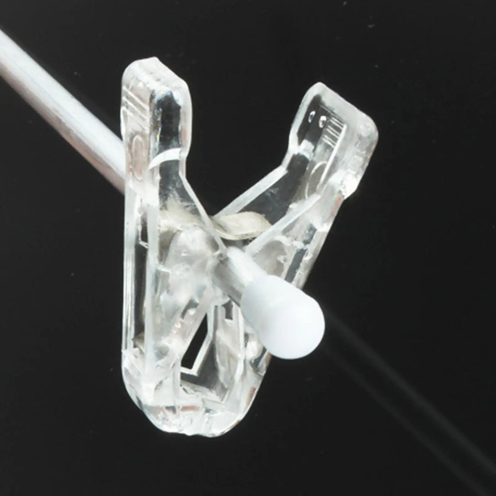 Ceiling Sign Hanger Pole with Alloy Clips – 60cm Display Rod