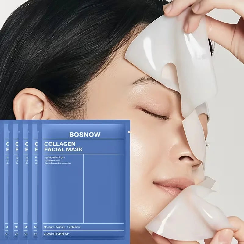 Bosnow 5-Pack Collagen Firming & Moisturizing Face Mask
