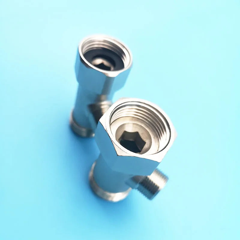Brass Tee Adapter Male Female Thread 3/8–7/8 Inch | Wasourlf