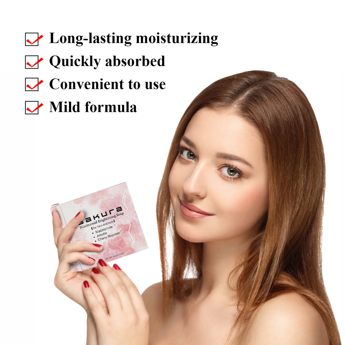 AOAO Sakura Brightening Bar Soap – Cherry Blossom Scent