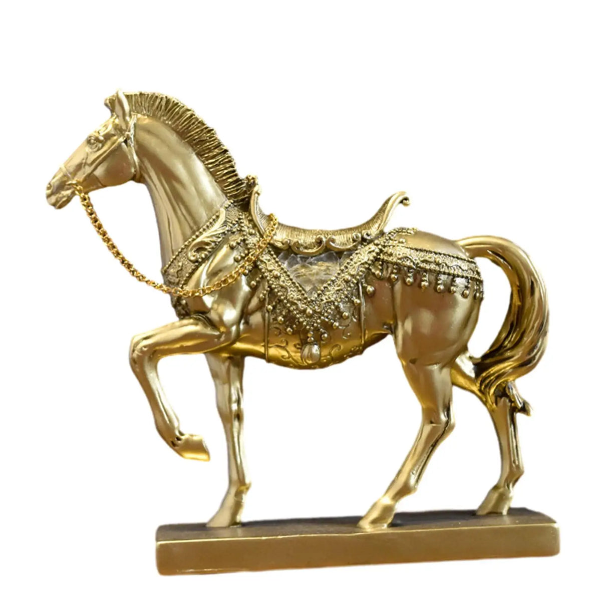 Vintage Resin Horse Figurine Sculpture | Desktop Home Decor