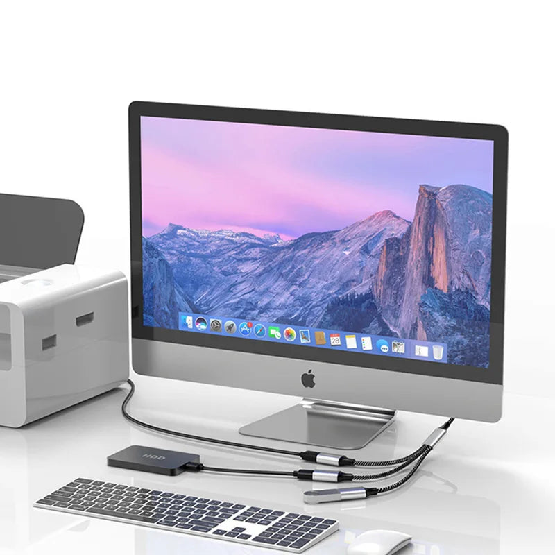 USB Hub Splitter 2/3/4 Port USB 2.0 OTG Charging Adapter