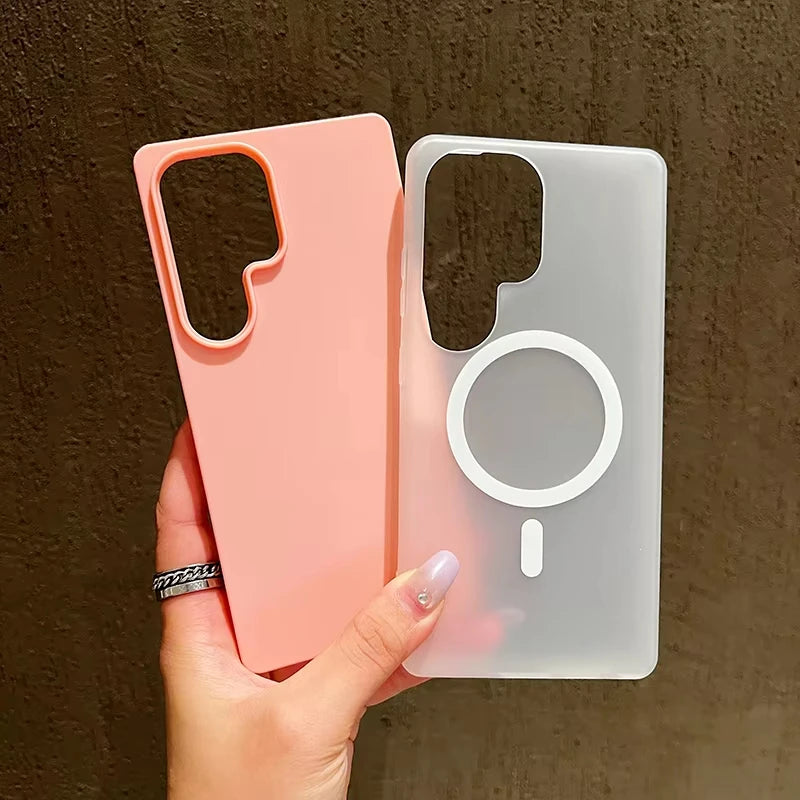 AKABEILA 2-in-1 Matte Magnetic Samsung Case – MagSafe Ready