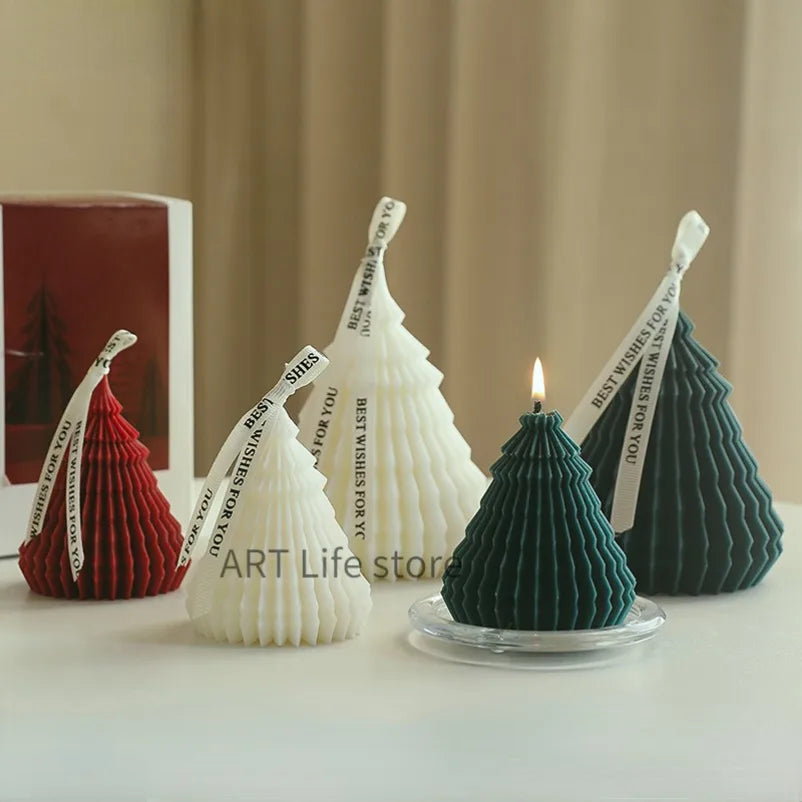 3D Christmas Tree Silicone Mold – Candle, Soap & Resin DIY