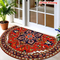 Persian Retro Half Round Doormat – Anti-Slip Entry Rug