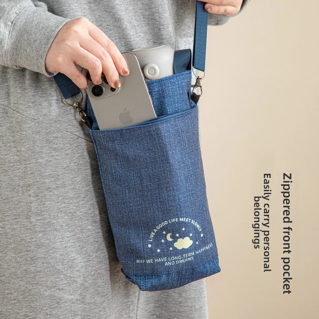 Crossbody Water Bottle Bag – Insulated Oxford Cloth Carrier